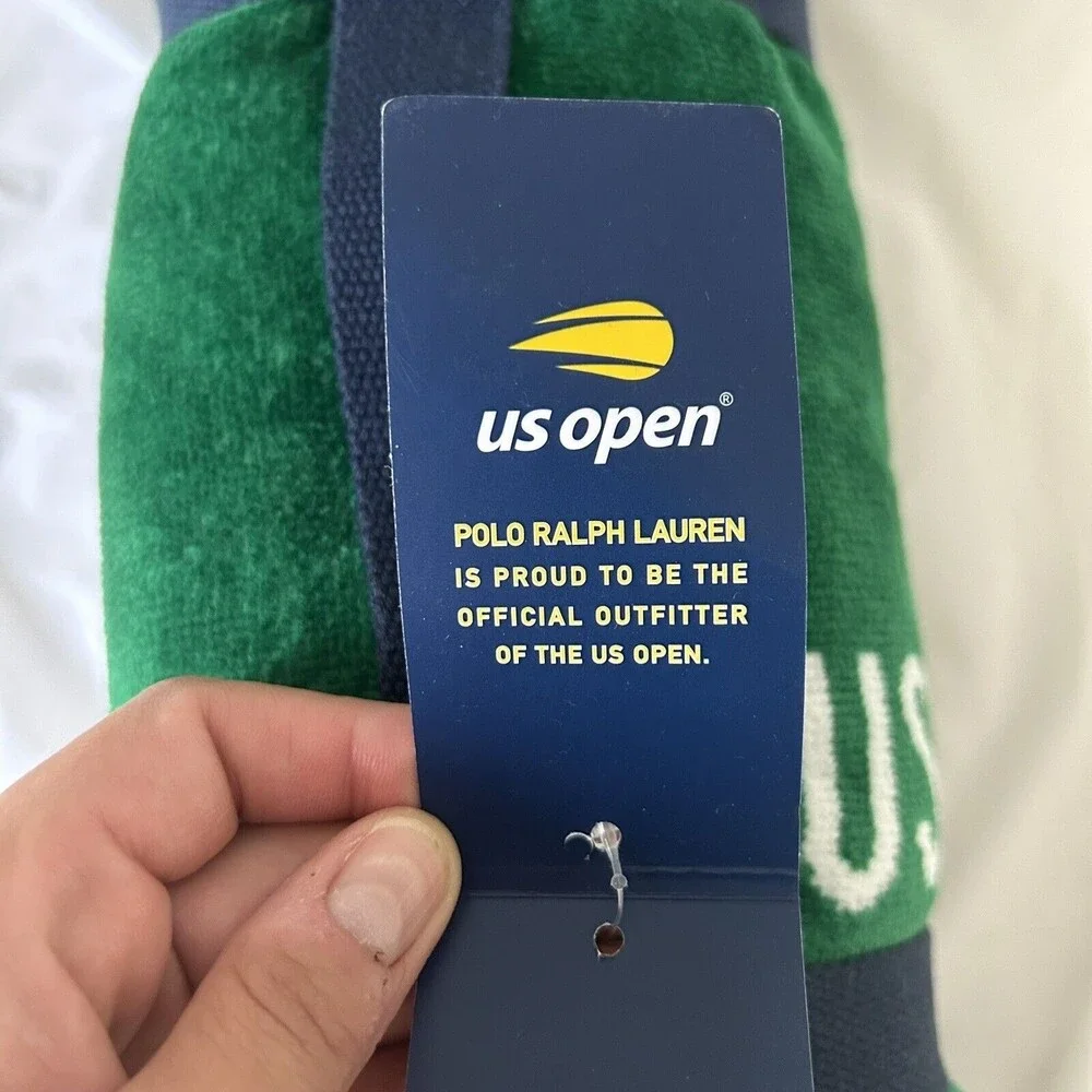 Authentic Green Polo Ralph Lauren Us Open 2023 New York City Beach Towel
